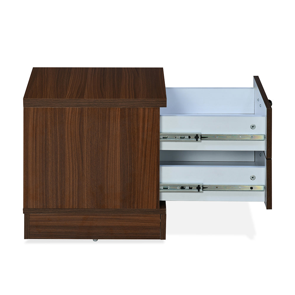 Prime Engineered Wood Nightstand (Classic Walnut)