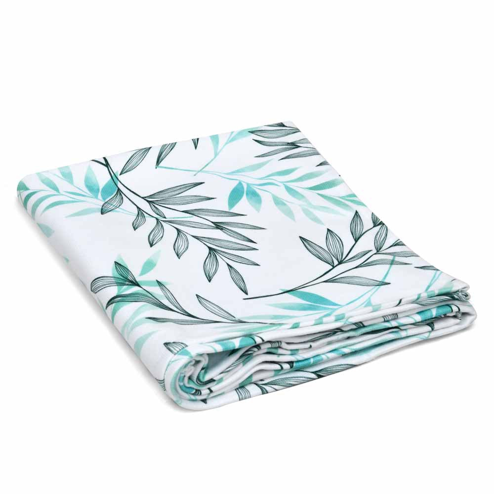 Arias by Lara Dutta Leafy 250 GSM Bamboo Polycotton Bath Towel 70 x 150 cm (Multicolor)