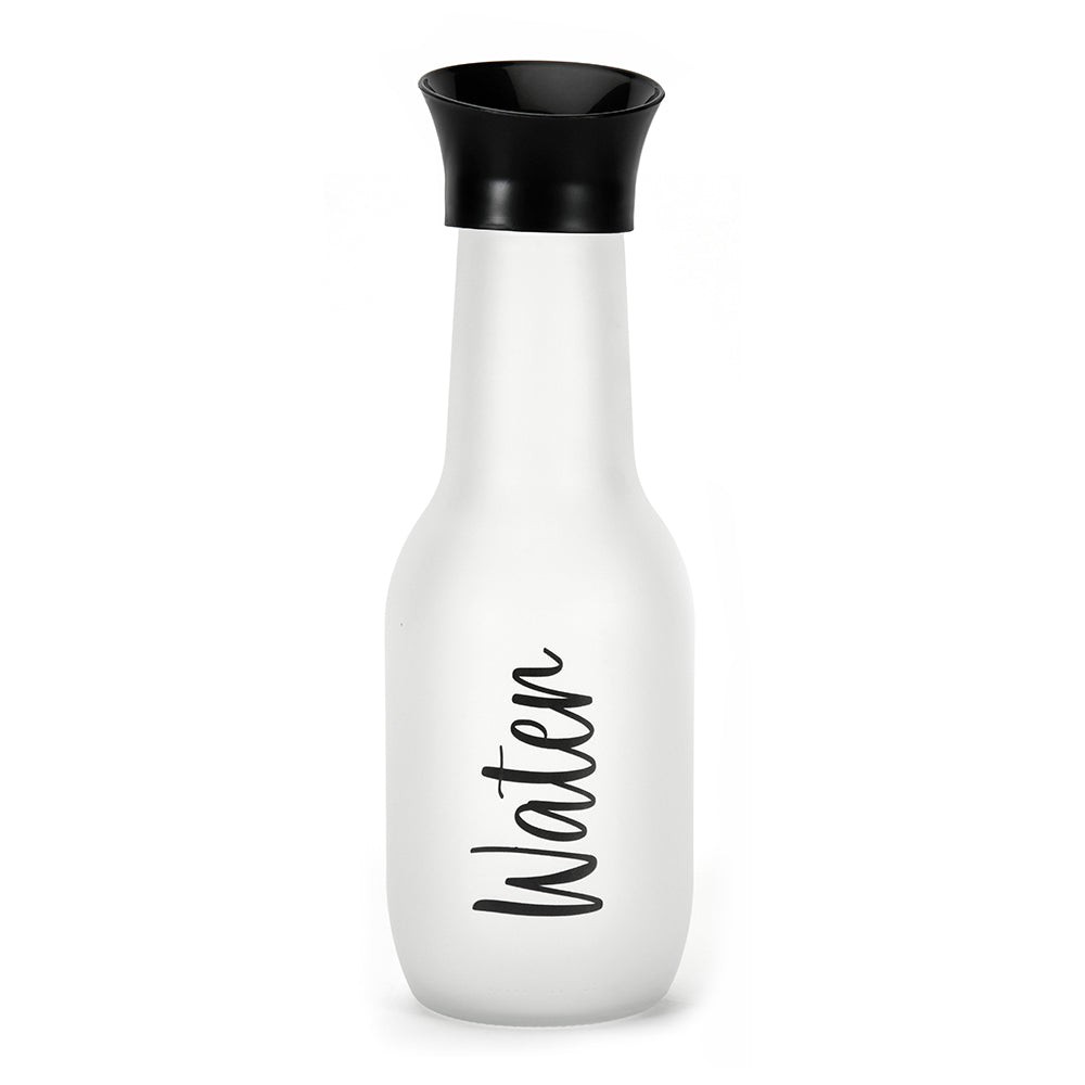 Minimalist 1000 ml Carafe With Lid (White & Black)