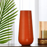 Decorative Droplet Metal Vase (Orange)