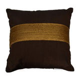 Ariel Earthy Ornate 12" x 12" Filled Cushion (Brown)