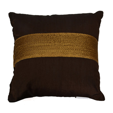 Ariel Earthy Ornate 12" x 12" Filled Cushion (Brown)