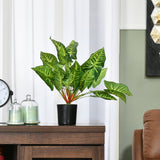 Tropicana Caladium Artificial Potted Plant (Green)