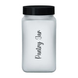 Minimalist Multipurpose 2000 ml Canister Storage Container (White & Black)