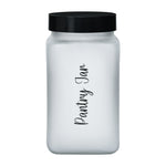 Minimalist Multipurpose 2000 ml Canister Storage Container (White & Black)