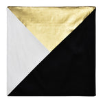 Solid Polyester 16' x 16' Cushion Cover (Black & Gold)