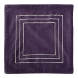 Solid Cotton Polyester 16" x 16" Cushion Covers Set of 2 (Lavender)