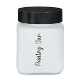 Minimalist Multipurpose 1500 ml Canister Storage Container (White & Black)