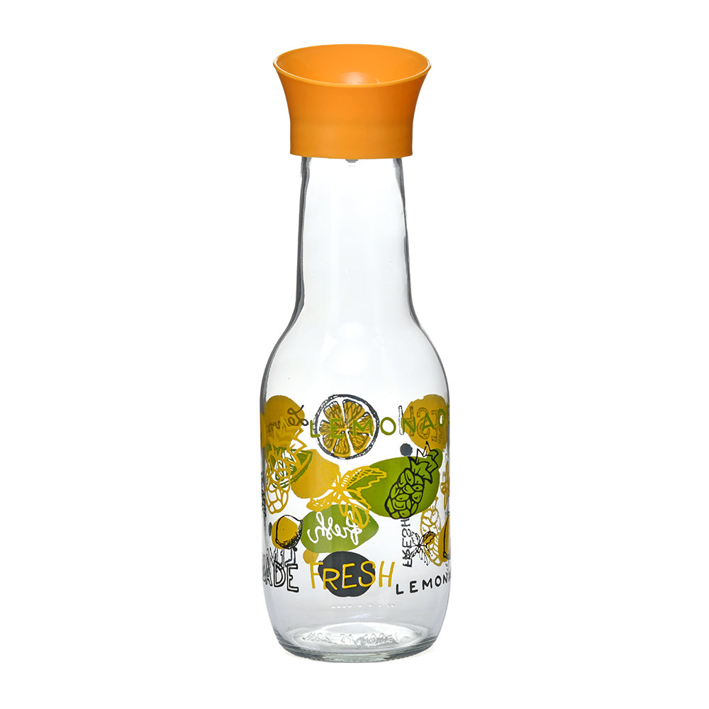 Transparent 1000 ml Glass Carafe (Yellow)