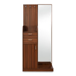 Max Engineered Wood Dresser with Mirror (Classic Walnut)