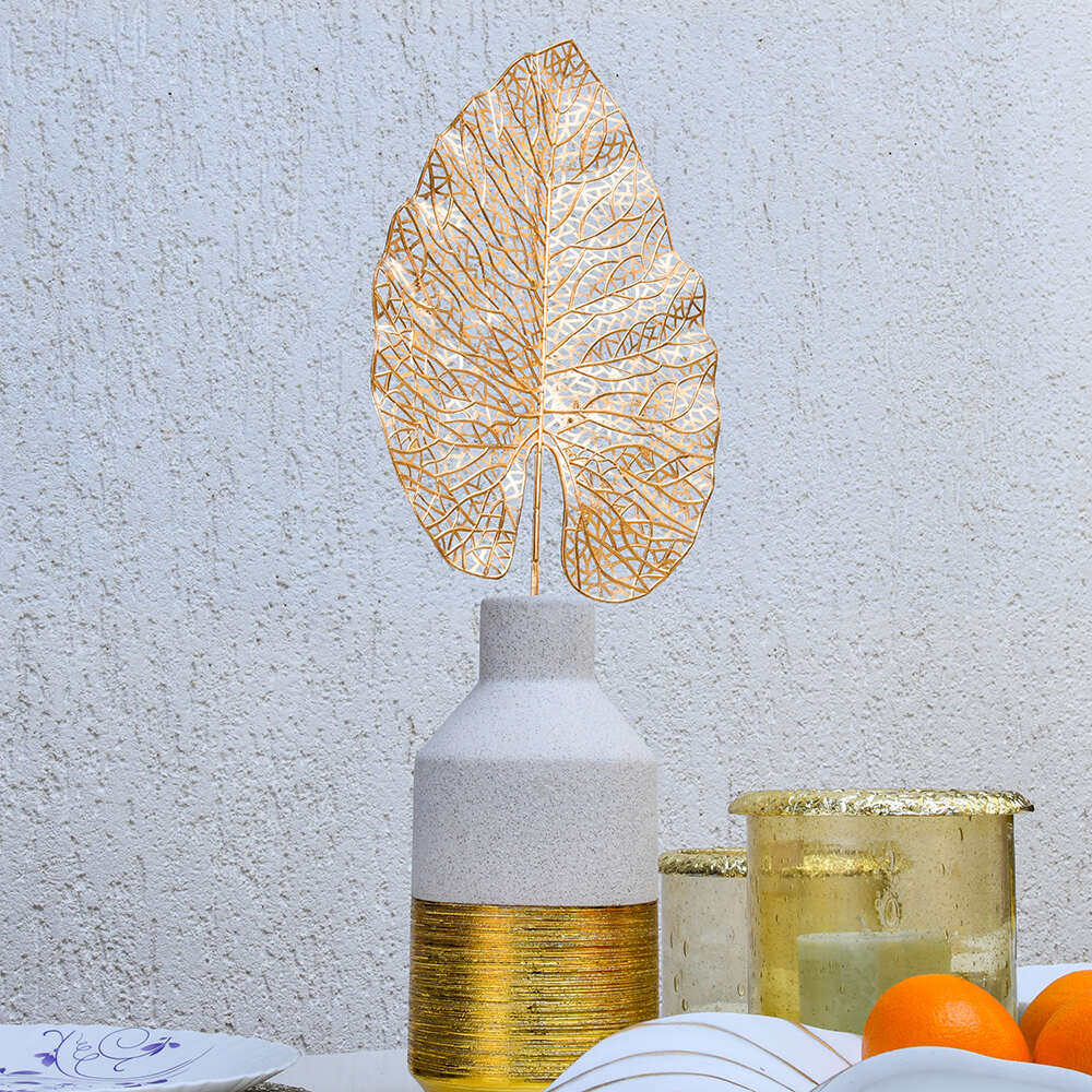 Artificial Banana Leaf Stick (Gold)