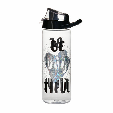 Beautiful Print 750 ml Sports Water Bottle (Black)