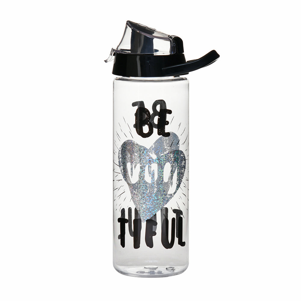 Beautiful Print 750 ml Sports Water Bottle (Black)