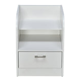 Max Engineered Wood Nightstand (Frosty White)