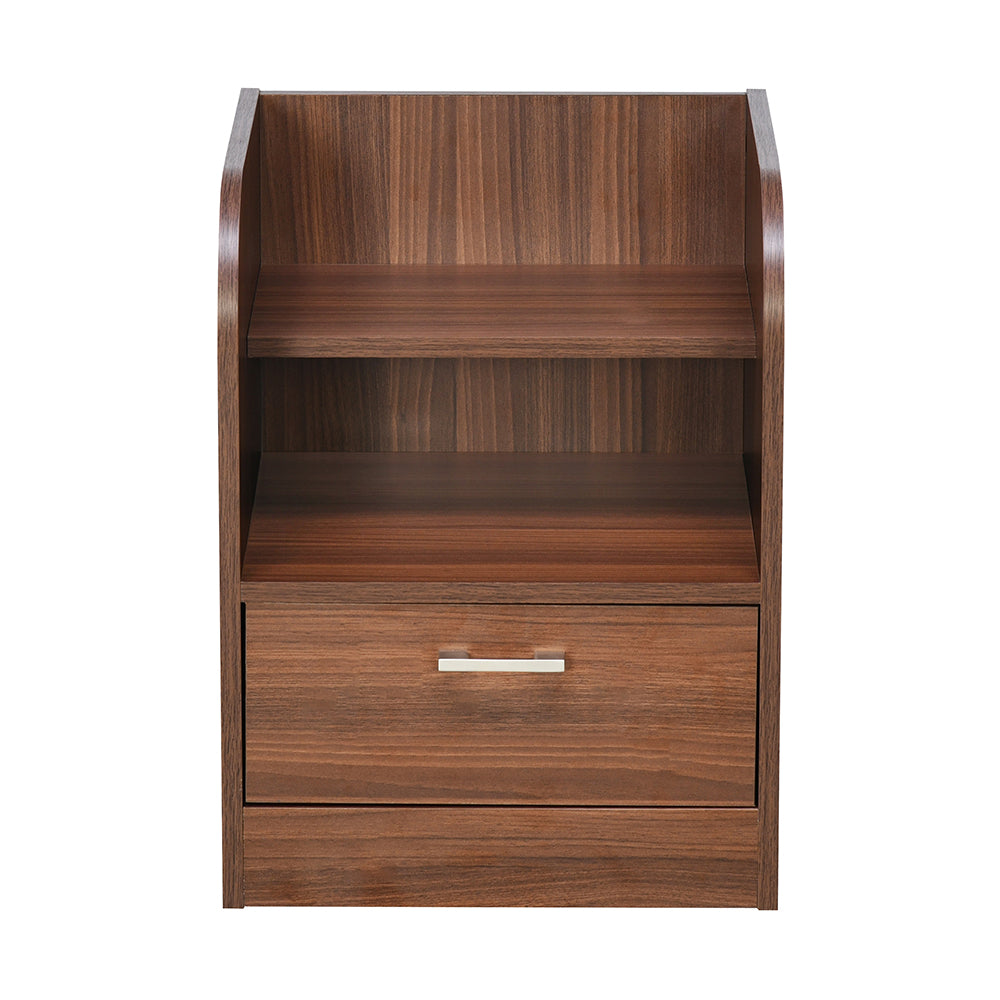 Max Engineered Wood Nightstand (Classic Walnut)