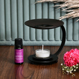 Arias by Lara Dutta Fresh Bergamot and Oud Water Aroma Diffuser Set (Black)