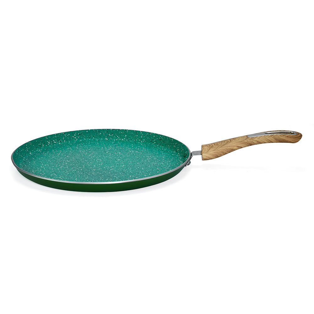 Arias by Lara Dutta Non-Stick Fry Pan With Dosa Tawa Set of 2 (Emerald)