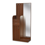 Max Engineered Wood Dresser with Mirror (Classic Walnut)