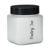 Minimalist Multipurpose 1000 ml Canister Storage Container (White & Black)