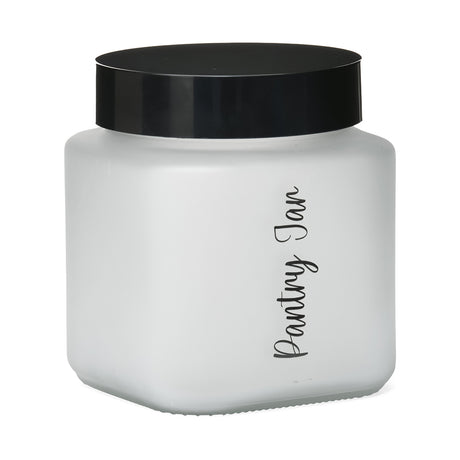 Minimalist Multipurpose 1000 ml Canister Storage Container (White & Black)