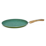 Arias by Lara Dutta Non-Stick Fry Pan With Dosa Tawa and Kadhai With Lid Set of 3 (Emerald)