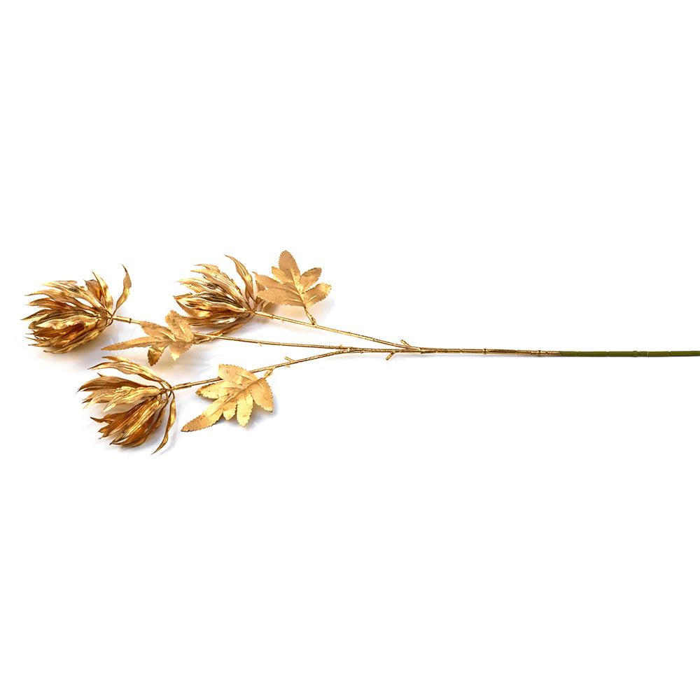 Artificial Bud Flower Stick (Gold)