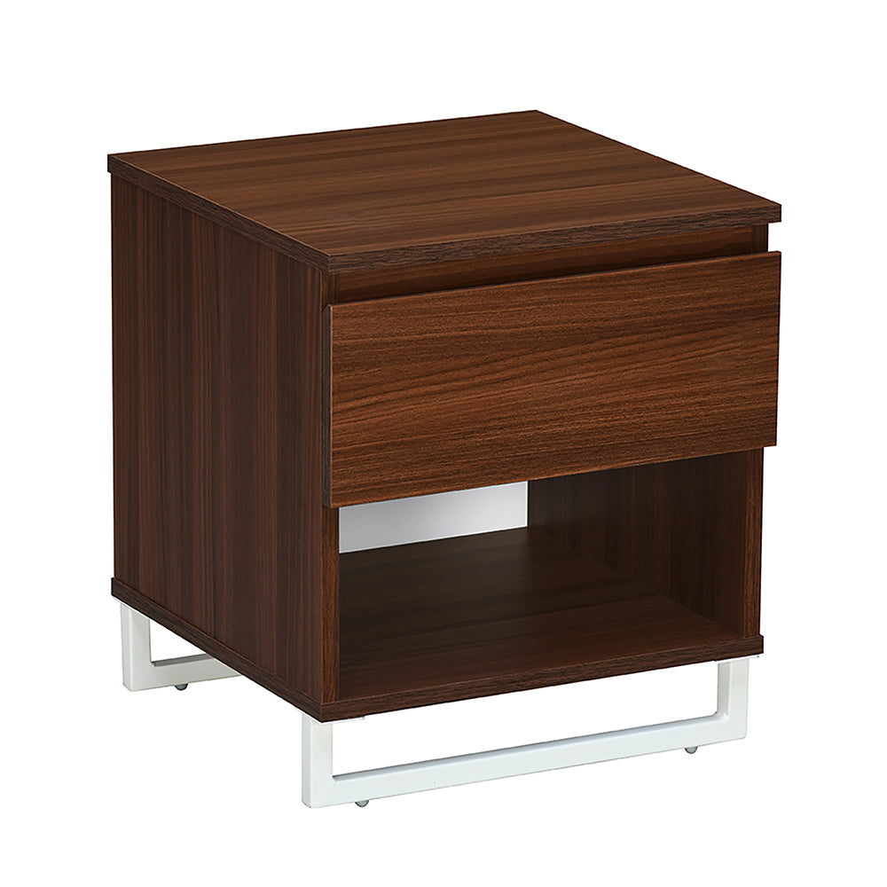 Meta Engineered Wood Nightstand (Classic Walnut)