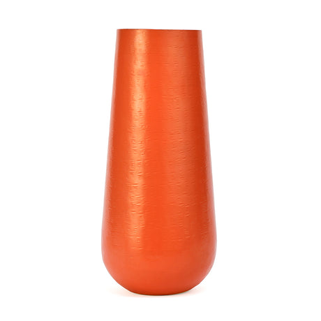 Decorative Droplet Metal Vase (Orange)