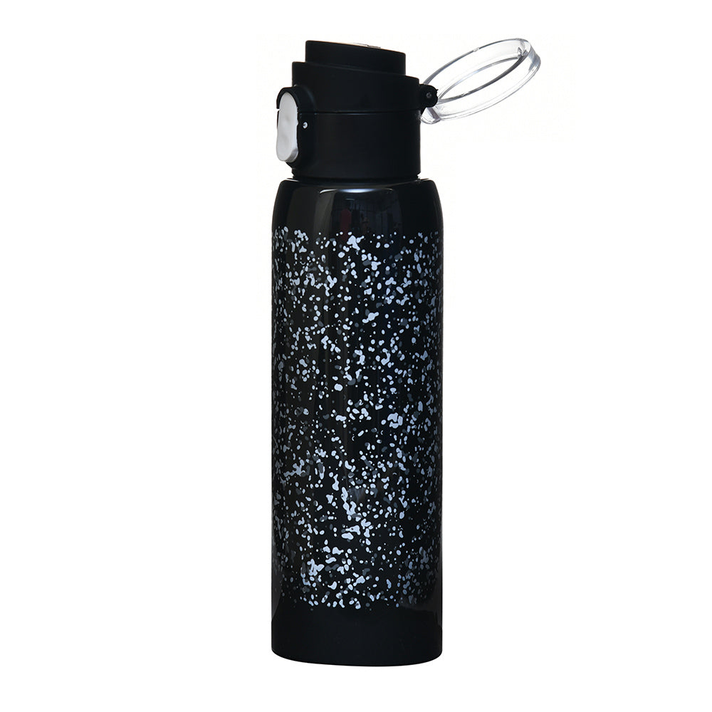 Granite Print 500 ml Sports Water Bottle (Black)