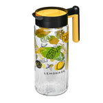 Transparent 1460 ml Glass Water Jug (Yellow)