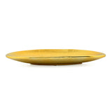 Glaze Oval Ceramic Decorative Platter (Gold)