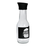 Transparent 1000 ml Glass Carafe (Black)