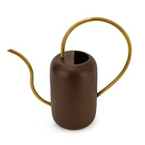 Metal Watering Can (Brown & Gold)