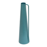 Decortaive Modern Metal Vase With Handle (Turquoise)