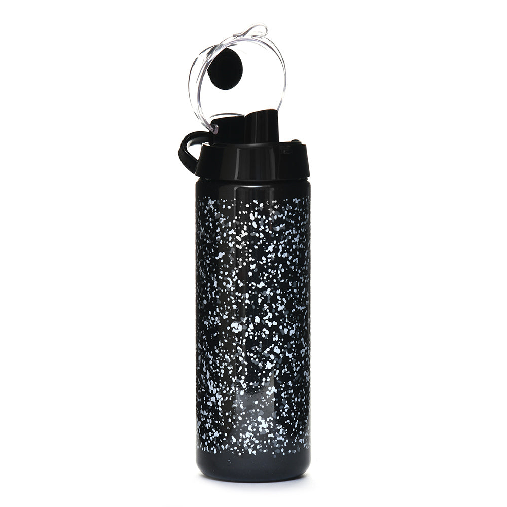 Granite Print 750 ml Sports Water Bottle (Black)