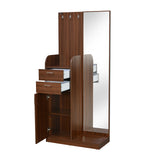 Max Engineered Wood Dresser with Mirror (Classic Walnut)