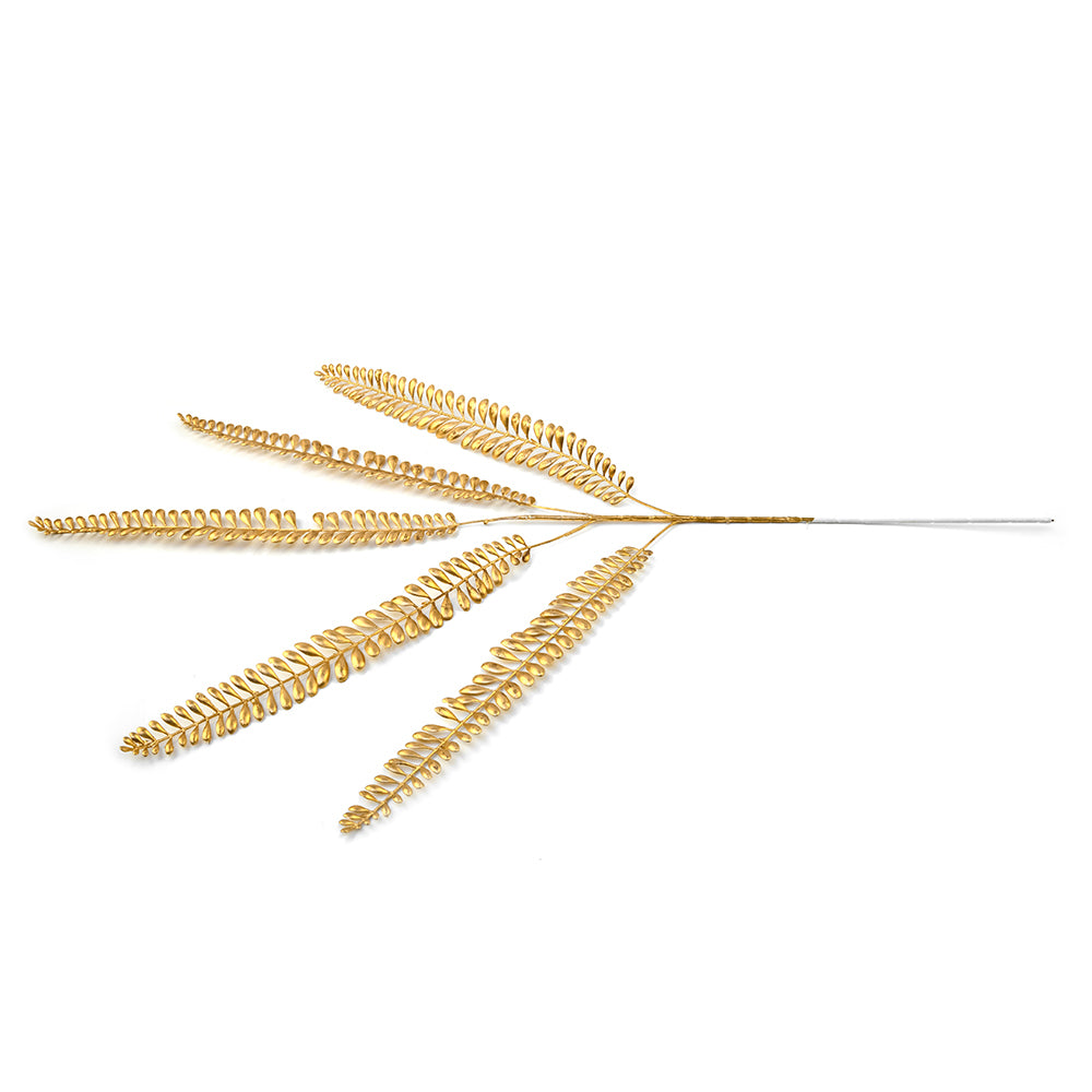 Artificial Mini Leaves Stick (Gold)