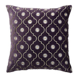 Abstract Cotton Polyester 16' x 16' Cushion Covers Set of 2 (Lavender)