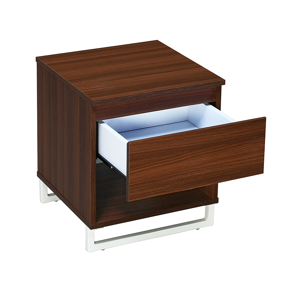 Meta Engineered Wood Nightstand (Classic Walnut)