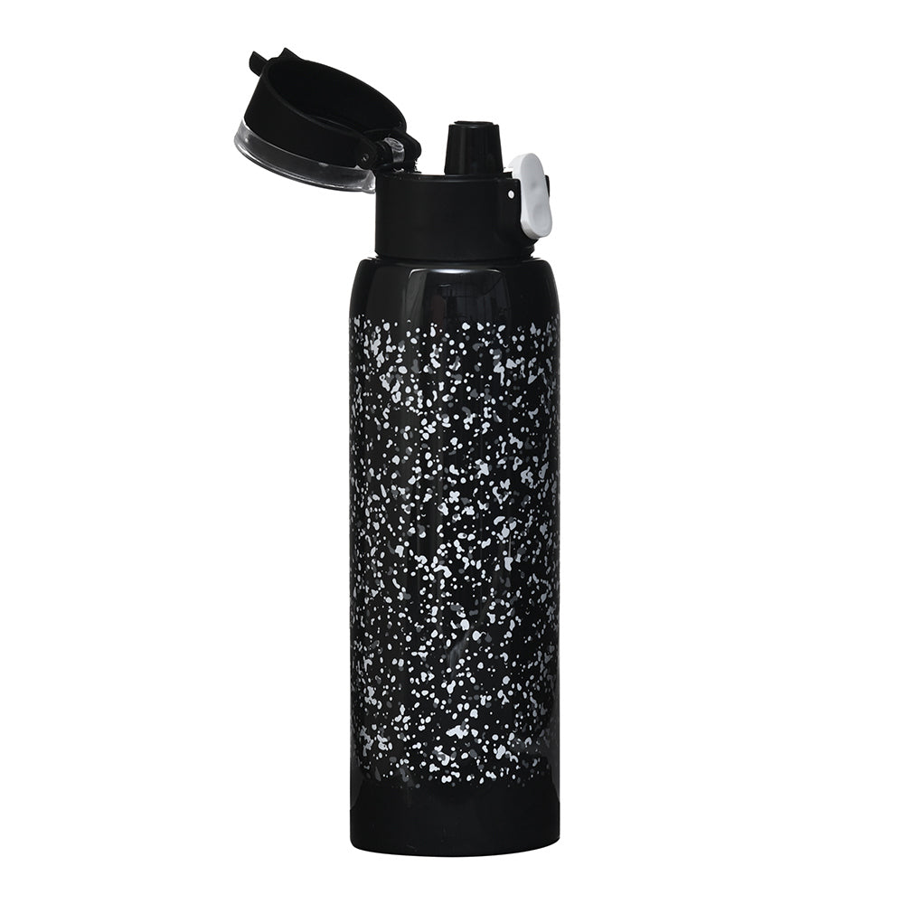 Granite Print 500 ml Sports Water Bottle (Black)