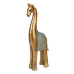 Giraffe Decorative Polyresin Showpiece (Grey & Gold)