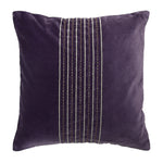 Embroidered Cotton Polyester 16' x 16' Cushion Cover (Lavender)