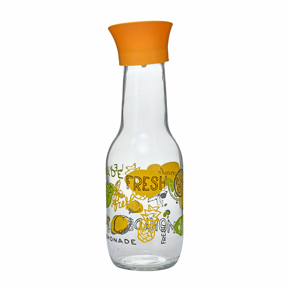 Transparent 1000 ml Glass Carafe (Yellow)