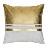 Solid Polyester 16' x 16' Cushion Cover (Off White & Gold)