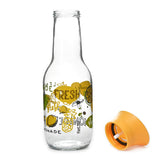 Transparent 1000 ml Glass Carafe (Yellow)