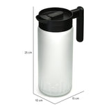 Minimalist 1460 ml Water Jug With Lid (White & Black)