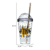 Shine Printed Plastic 660 ml Sipper Bottle (Yellow)