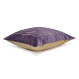 Solid Cotton Polyester 16" x 16" Cushion Covers Set of 2 (Lavender)