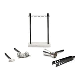 Arias by Lara Dutta Stainless Steel Bar Tools Set of 4 With Stand (Black & White)