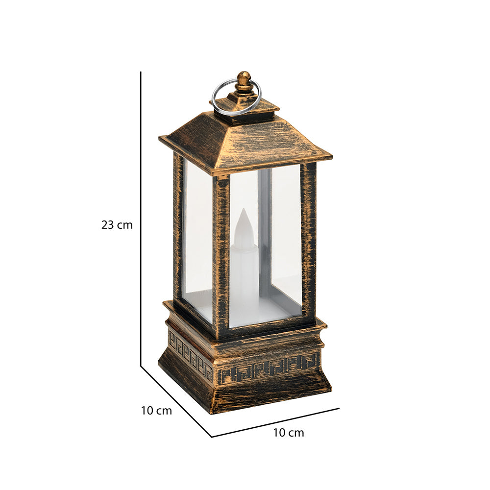 Elegance Decorative Plastic Hanging Lantern (Gold)